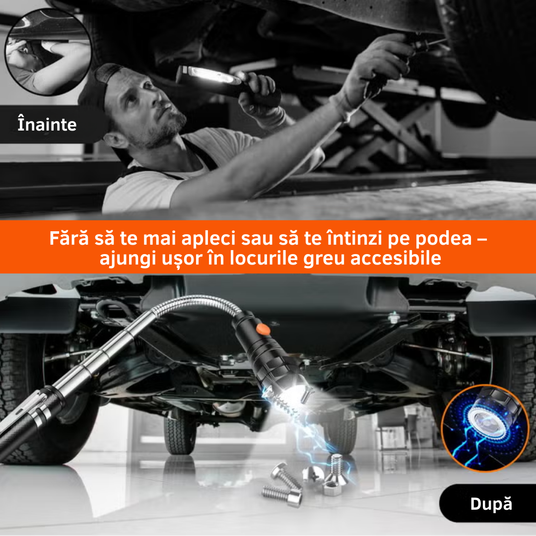 Lanterna telescopica LED multifunctionala