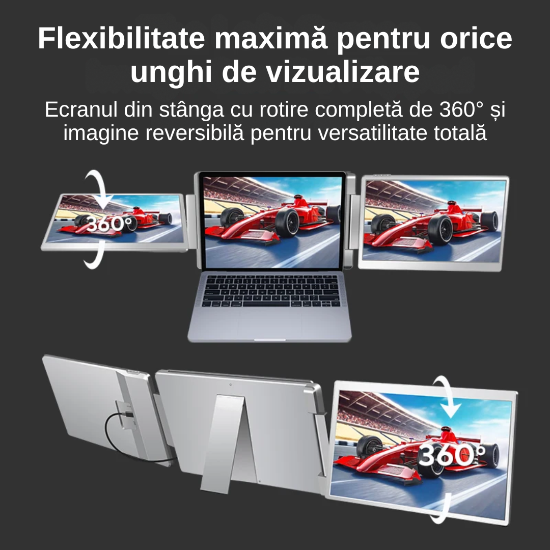 Extensie 2 ecrane laptop 2x16 inch, 2.5K