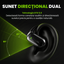 Căști open-ear cu traducere AI în 144 de limbi, display LED, Negru