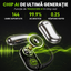 Căști open-ear cu traducere AI în 144 de limbi, display LED, Negru-gri