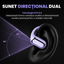 Căști open-ear cu traducere AI în 144 de limbi, display LED, Mov