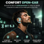 Căști open-ear cu traducere AI în 144 de limbi, display LED, Albastru
