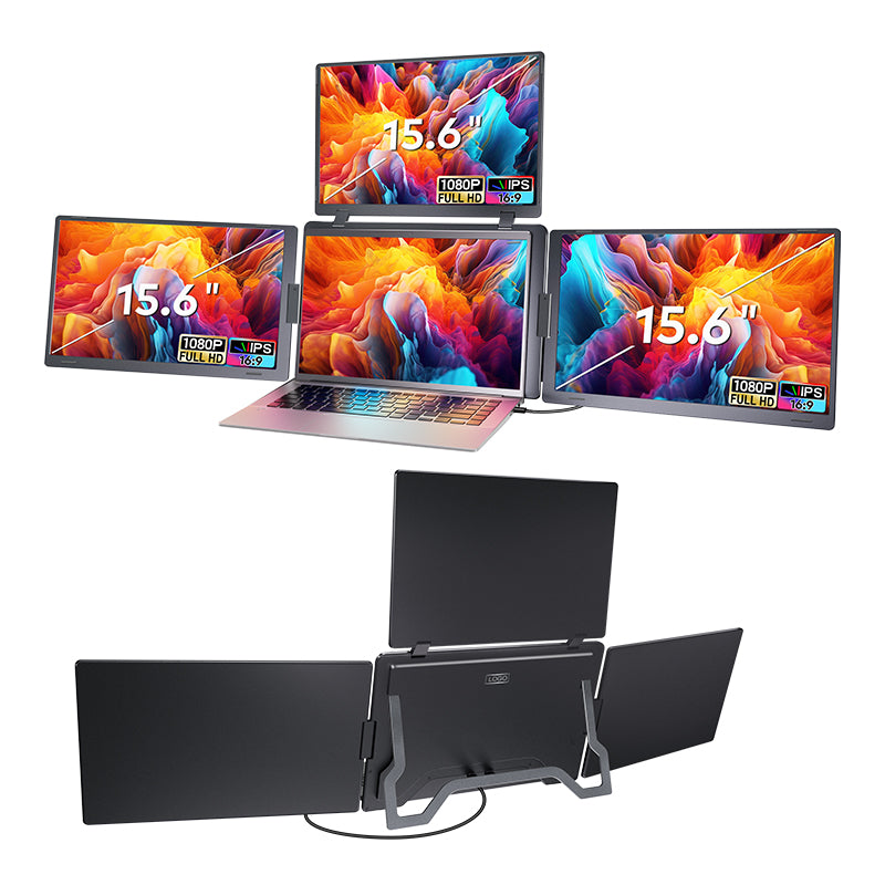 Extensie 3 ecrane laptop 3x15,6 inch, Full HD
