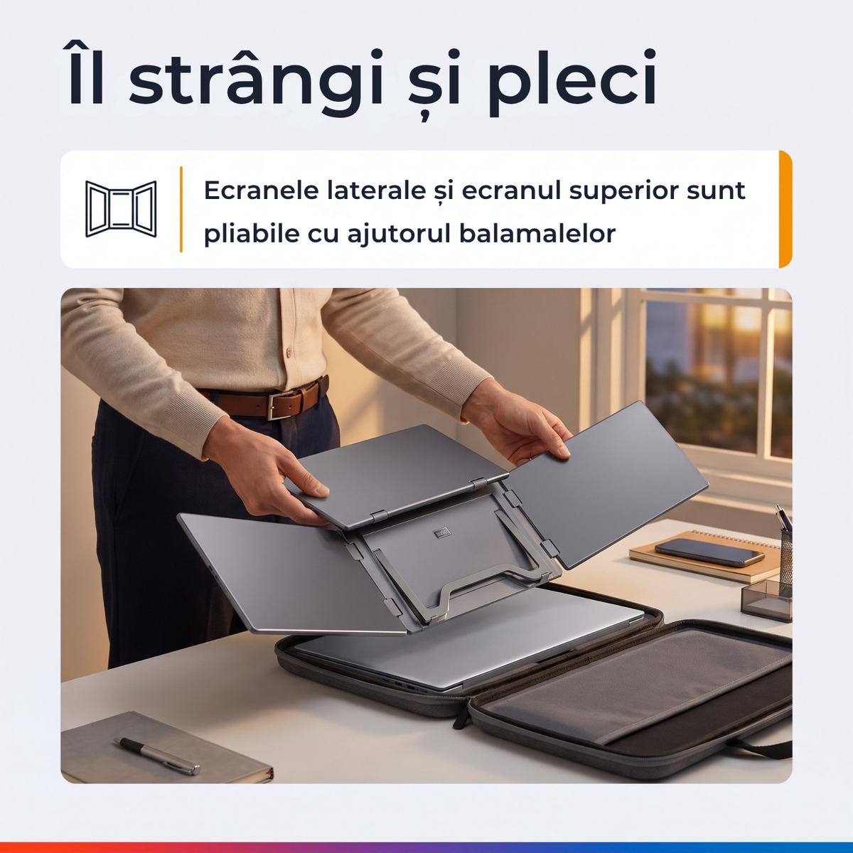 Extensie 3 ecrane laptop 3x18,5 inch, Full HD