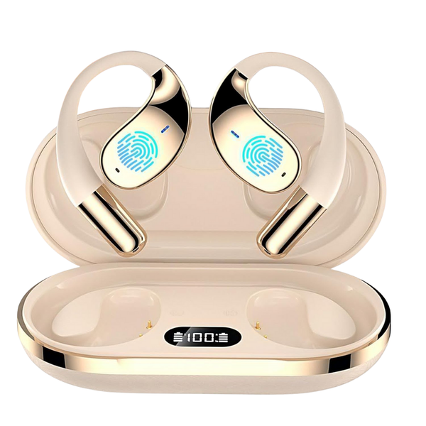 Casti wireless open-ear cu traducere in timp real, Bej