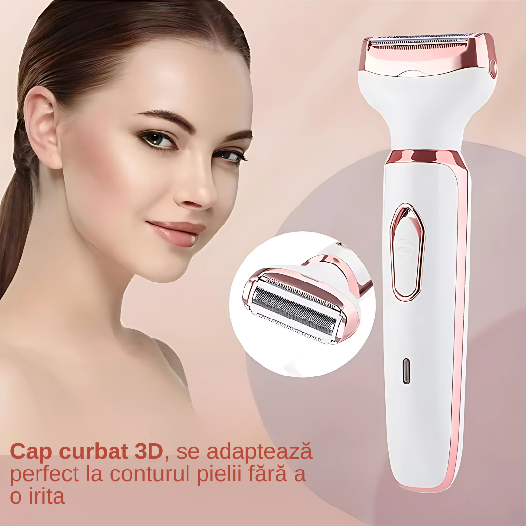 Aparat de ras electric Alb-Roz pentru femei 4 in 1