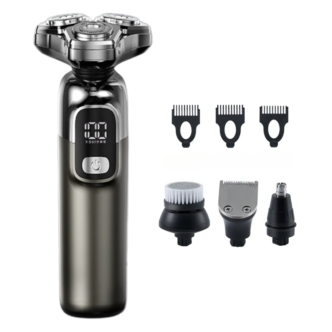 Aparat de ras Komingdon, profesional pentru barbati, albastru/gri/negru