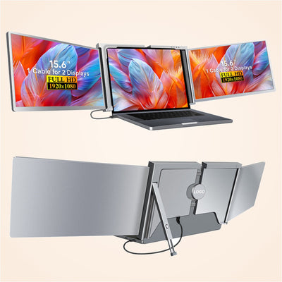 Extensie 2 ecrane laptop 2x15,6 inch, Full HD