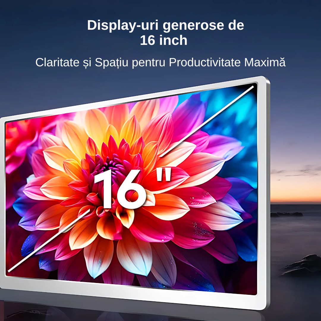 Extensie 3 ecrane laptop 3x16 inch, Full HD