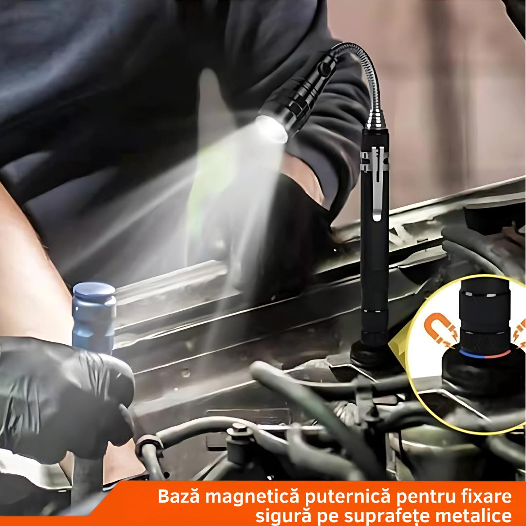 Lanterna telescopica LED multifunctionala